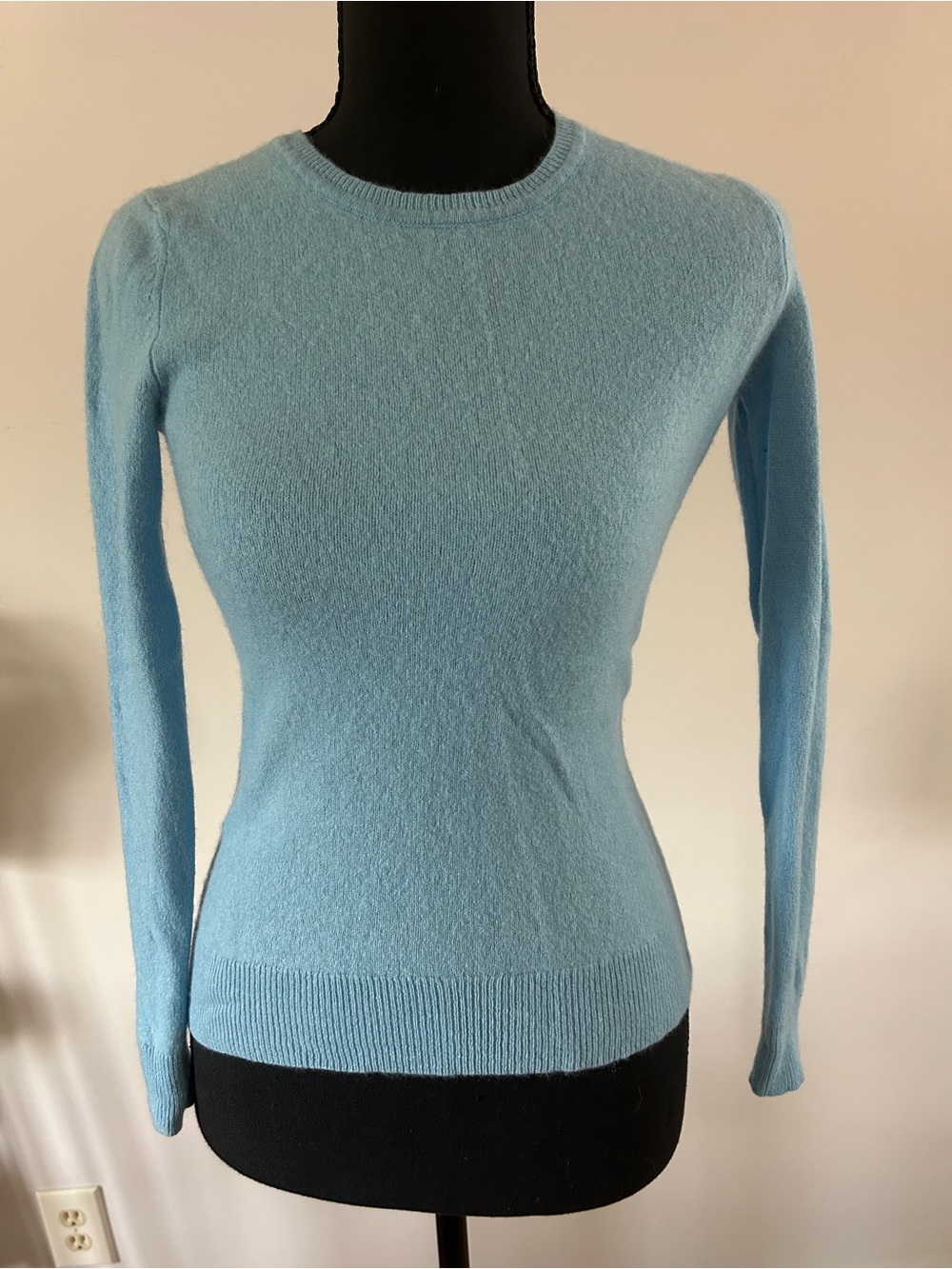 Lord & Taylor Light Blue Crew Neck Sweater